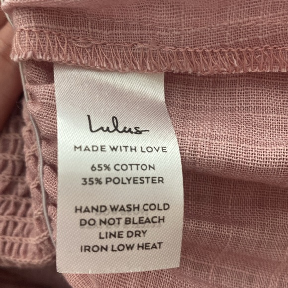 Lulus Sassy Sweetie Mauve Smocked Ruffled Peplum Tank Top Size X-Large - Picture 10 of 11